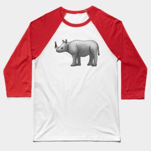 Party Rhino Baseball T-Shirt